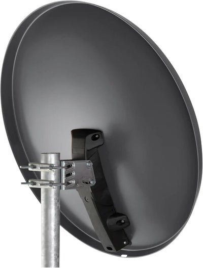 Opticum X80 Satelliten-Antenne 80 cm Stahl anthrazit, 5005 anthrazit Ohne LNB, anthrazit Ohne LNB