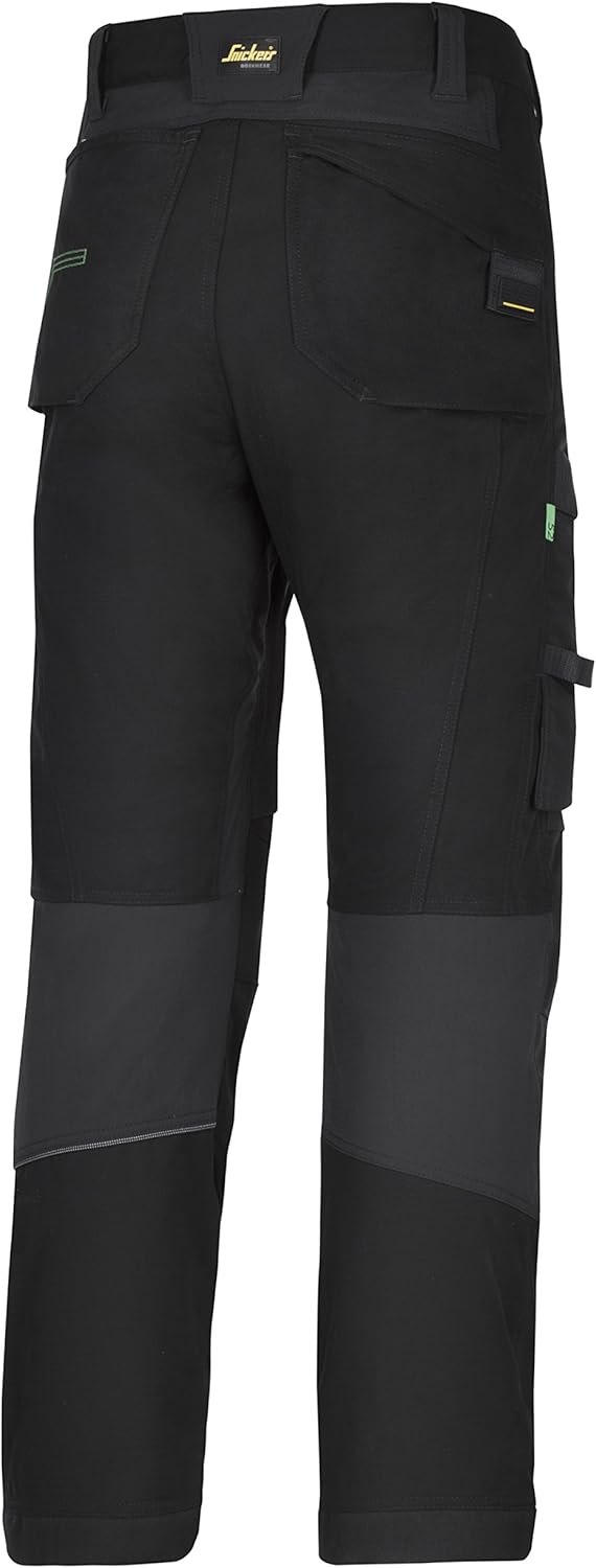 Snickers Workwear 6903 FlexiWork Arbeitshose, 1 Stück, 92, schwarz, 69030404092 92 Schwarz, 92 Schwa