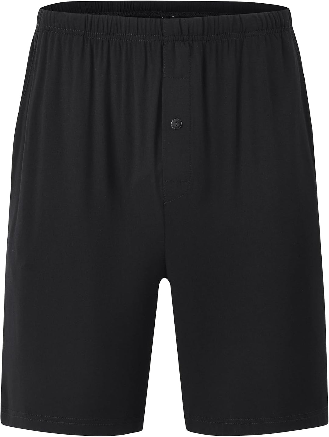 JINSHI Herren Schlafanzughosen Kurz Pyjamahose Sommer Nachtwäsche Shorts M 3er Pack- A (mit Knopflei