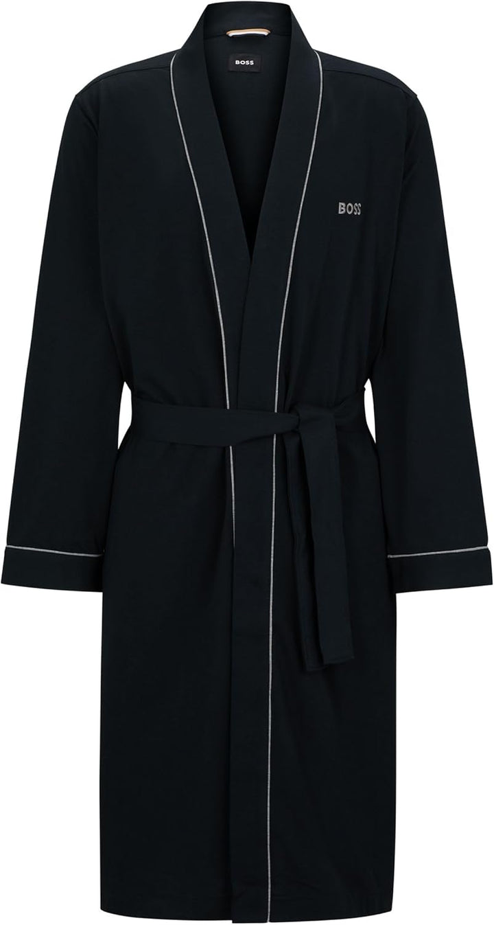 BOSS Bademantel Kimono aus weichem Baumwoll-Jersey S Black 001, S Black 001
