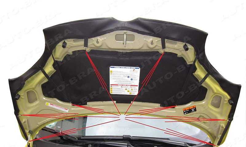 Auto-Bra AB3-00467 kompatibel mit FIAT Panda Bj. ab 2011 Haubenbra Steinschlagschutz Tuning Bonnet B