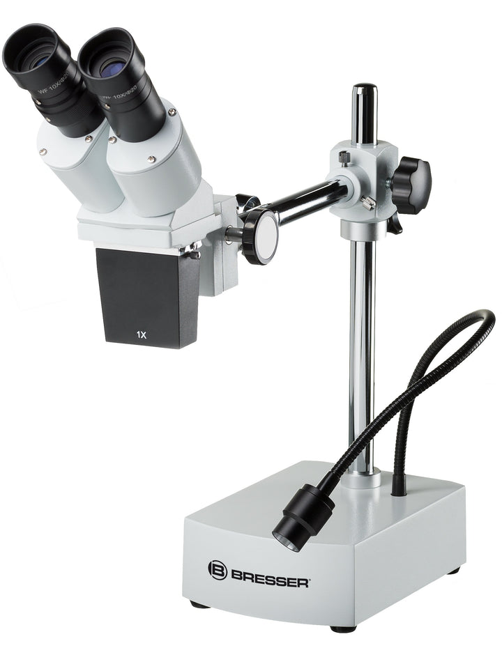 Bresser Auflicht Stereo Mikroskop Biorit ICD-CS 10x/20x Vergrösserung, mit sehr grossem Arbeitsabsta