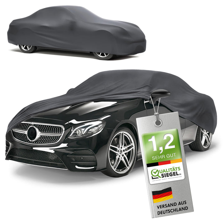 WALSER Premium Abdeckung Auto Indoor Stretch Plus Qualitätssieger Sehr Gut* Autoabdeckung Winter Aut