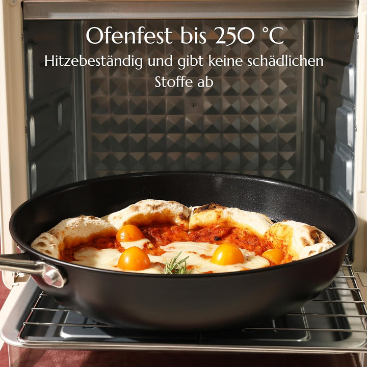 UUKRAVE Pfanne Induktion 28cm, Antihaft Beschichtung Keramikbeschichtung Bratpfannen, Antihaft-Pfann