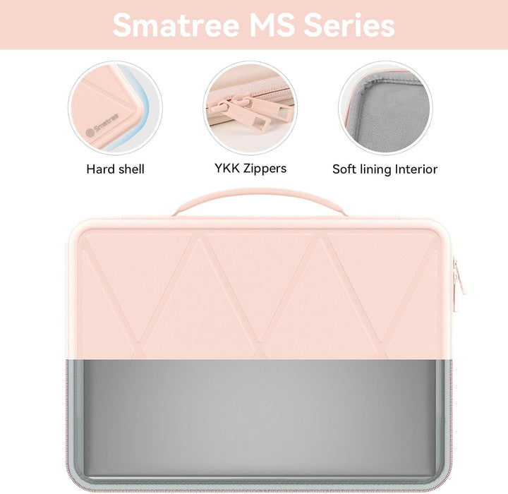 Smatree MS52T Laptop Hartschalenhülle aus Eva mit Laptopständer, für 13,5 Zoll Microsoft Surface 6/5