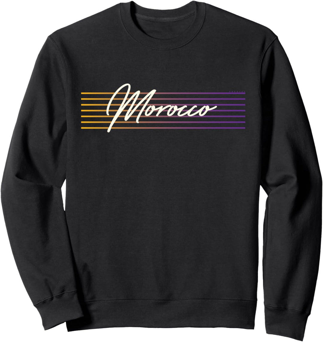 Marokko im Retro Stil Sweatshirt