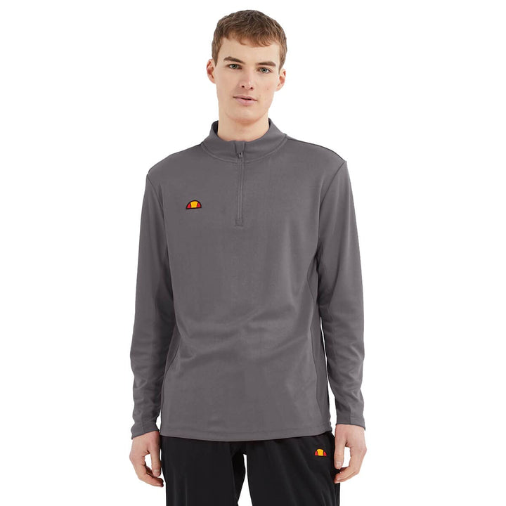 Ellesse Herren Rolbi Anti-Odour-Feuchtigkeitsdocht 1/2 Zip-Golf-Pullover S Dark Grau, S Dark Grau