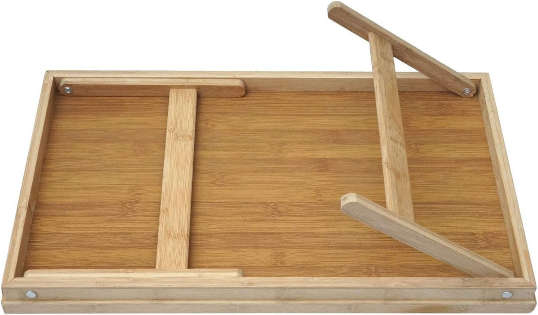 Tablett HWC-B88AM, Serviertablett Holztablett Frühstückstablett Dekotablett, Bambus 21x64x30cm