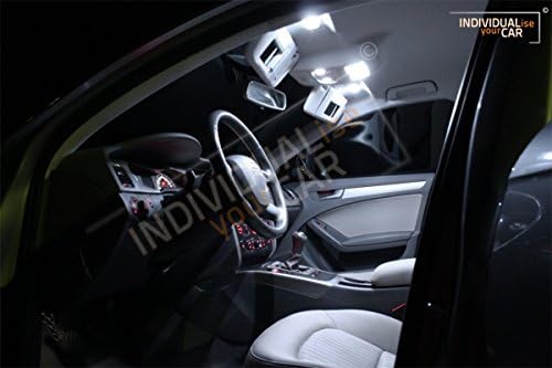 INDIVIDUALise your CAR Innenraumbeleuchtung SET für A4 B8 Limousine (Pure-White) Reinweiss, Pure-Whi