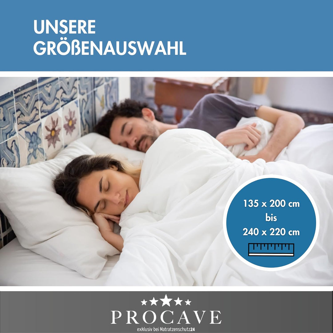 PROCAVE Micro-Comfort 4 Jahreszeiten 155x220 cm Ganzjahresdecke | Microfaser | Steppdecke | Bettdeck