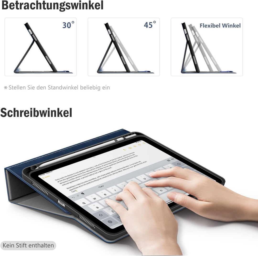 Antbox Hülle für iPad 10 Generation 2022 10,9 Zoll mit stifthalter Apple Pencil Halter Auto Schlaf/W