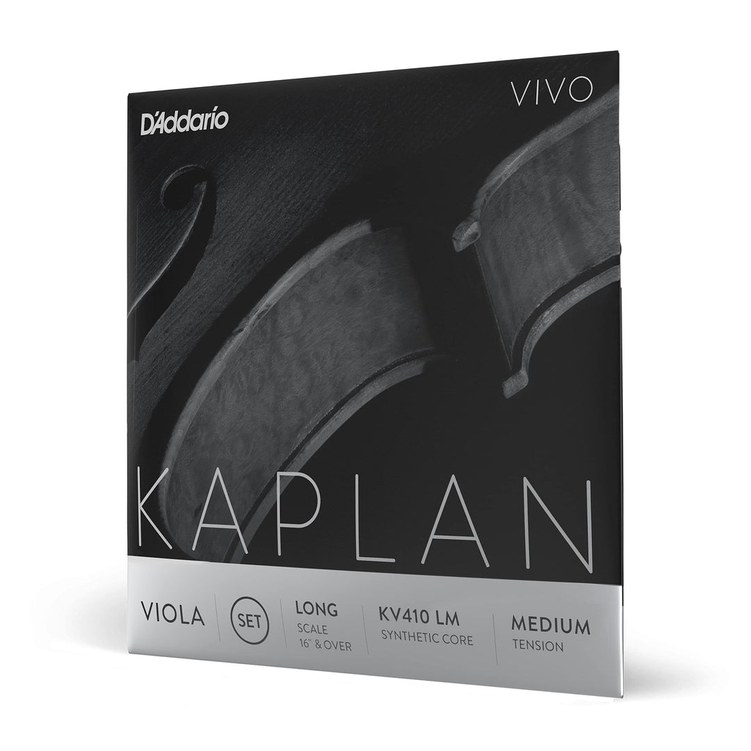 D'Addario Kaplan Vivo Viola-Saiten - Vollständiger Satz - KV410 LM - Violasaiten - Lange Skala, Mitt