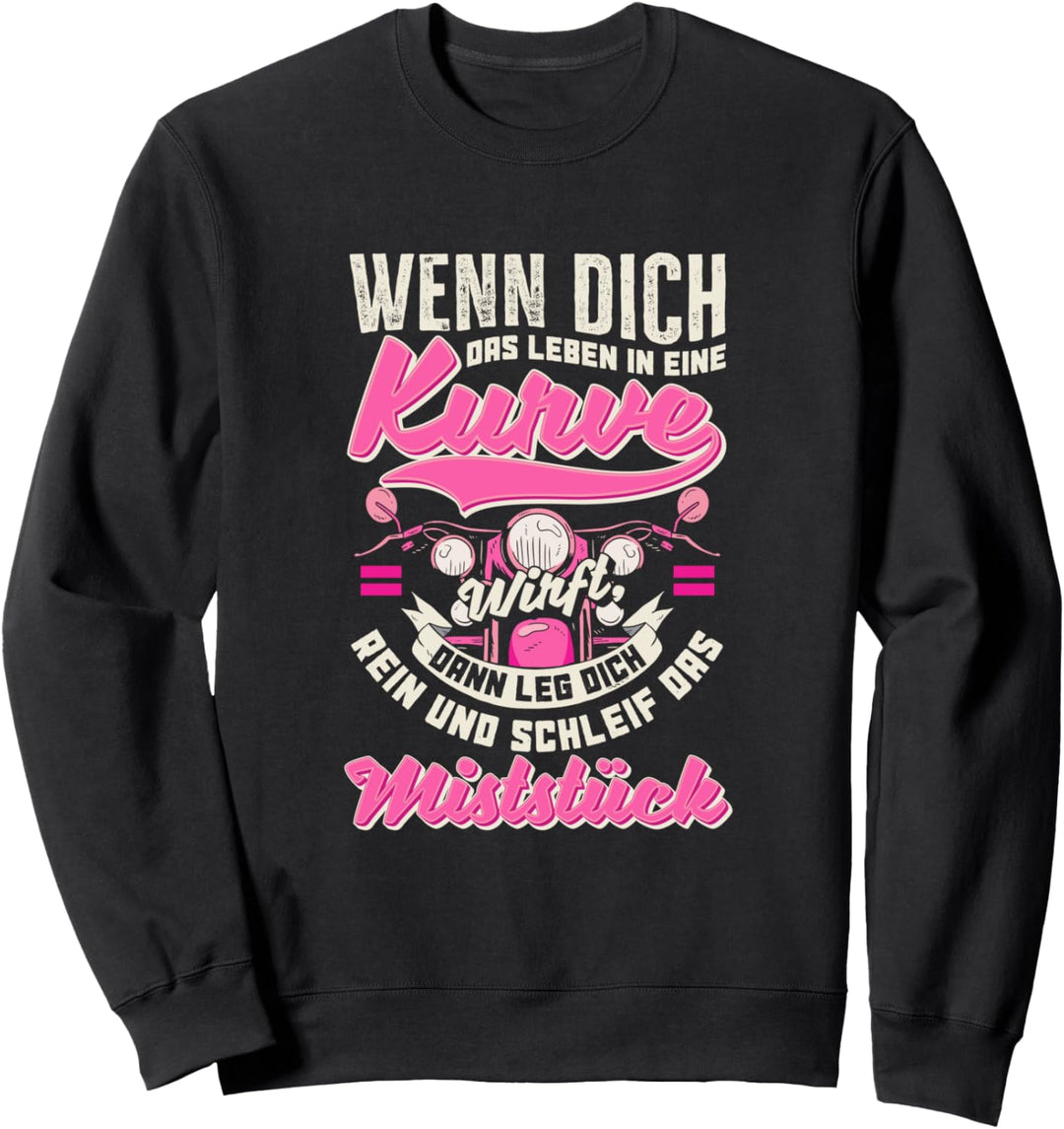Motorradfahrerin Geschenk I Motocross I Motorrad Fahrerin Sweatshirt