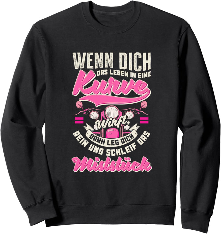 Motorradfahrerin Geschenk I Motocross I Motorrad Fahrerin Sweatshirt