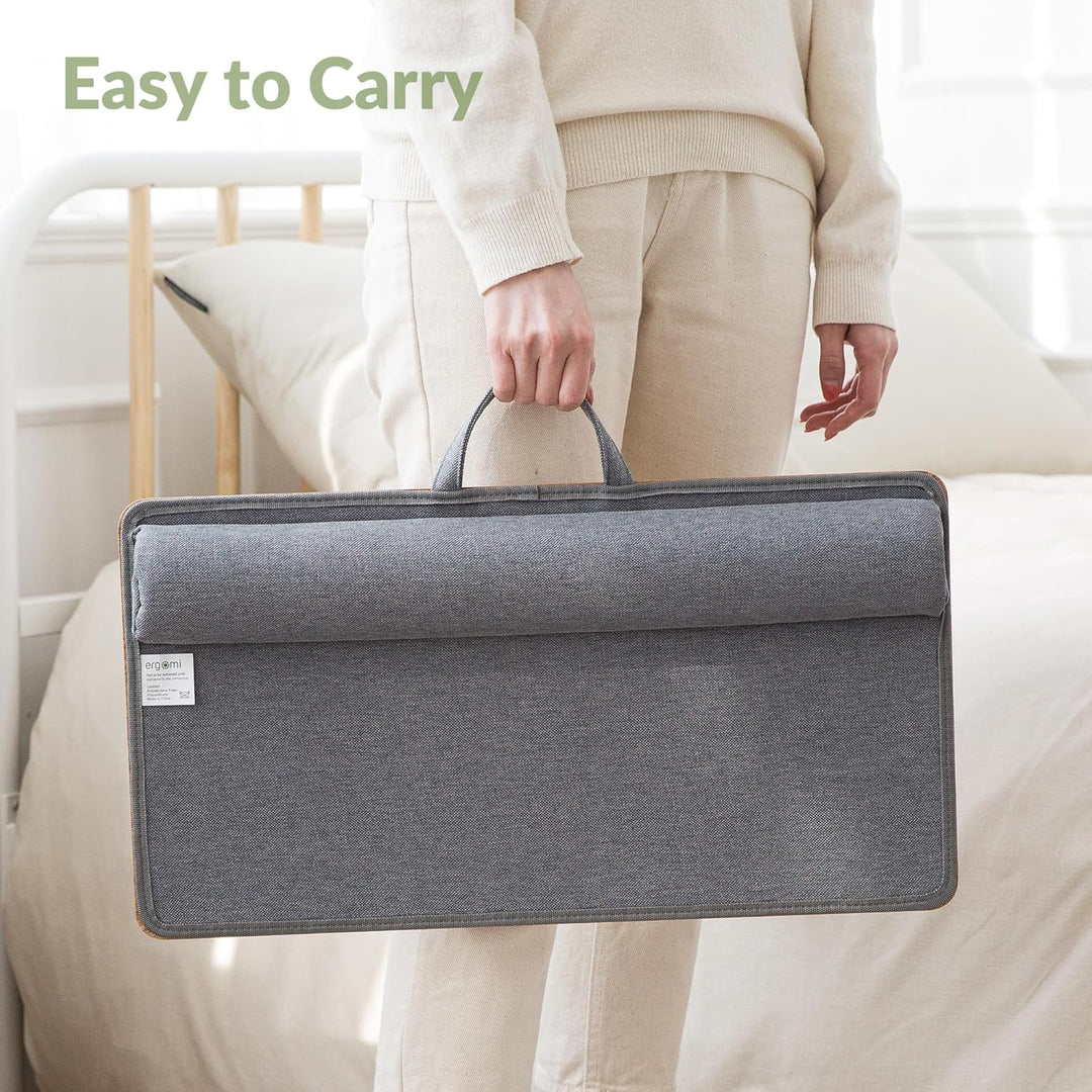 ergomi Laptopkissen Schoss | Homeoffice Kissentablett mit Kissen | Laptoptisch fürs Bett/Couch/Sofa