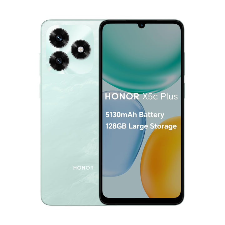 Honor X5c Plus Smartphone, 4 GB, 128 GB, 17,9 cm (6,74 Zoll), Cyan Ozean Standard Standard Original,