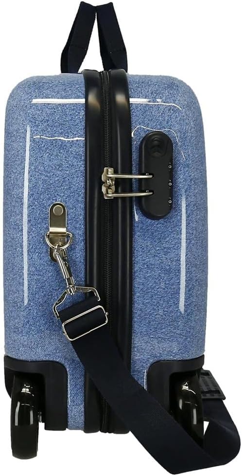 Disney Minnie Make it Rain Bows Kinder Koffer Blau 50 x 38 x 20 cm starres ABS Seitenkombinationssch