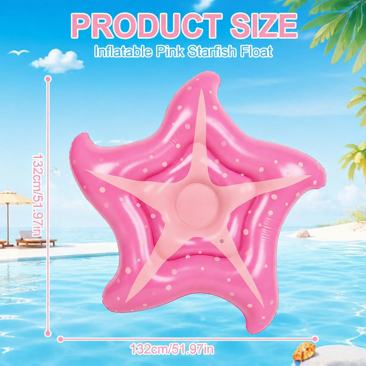 Luftmatratze Pool Seestern 150cm, Hängematte Pool Spielzeug Luftmatratze Wasser Erwachsene, Wasser H