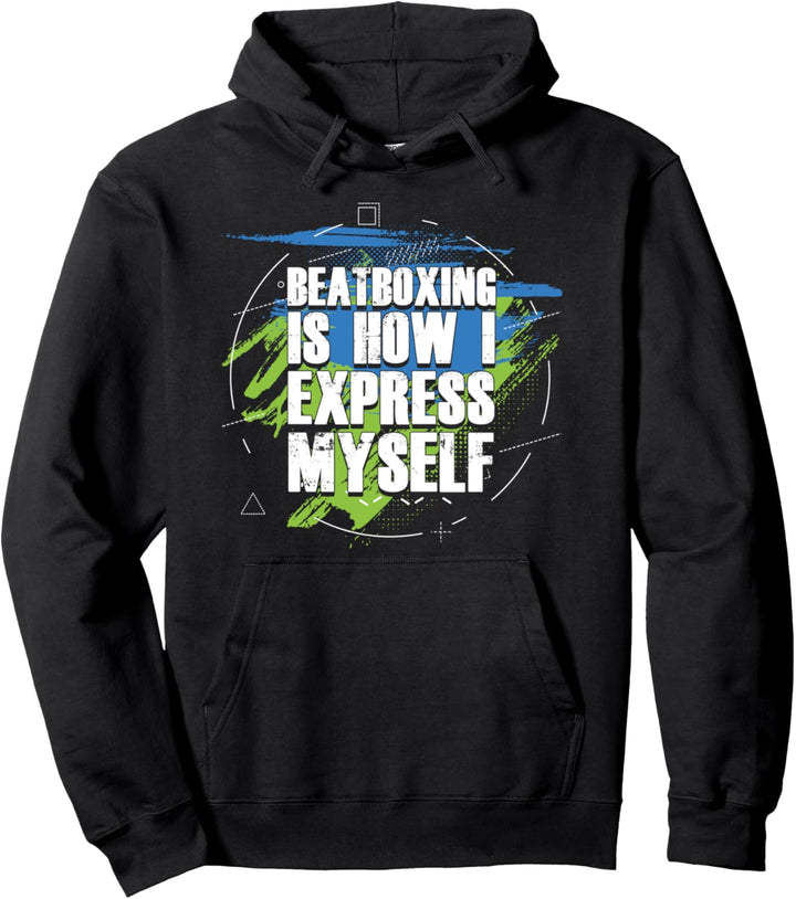 Cooler Rap Ghetto Sänger Künstler Beatboxer Beatbox Hiphop Pullover Hoodie