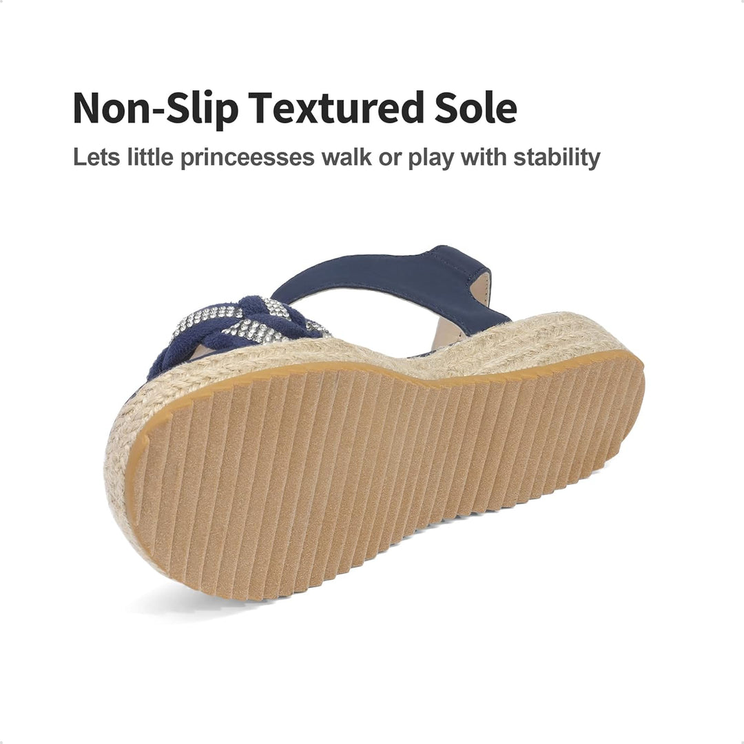 DREAM PAIRS sandalen mädchen Sommer kinder römersandalen Anti Rutsch Klettverschluss Sandalen gefloc