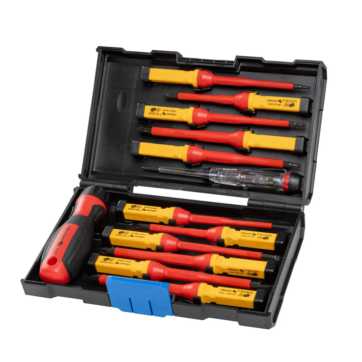Set isolierter 1000 V-Schraubendreher mit austauschbarem Griff mit Spannungsprüferzur Erkennung von 
