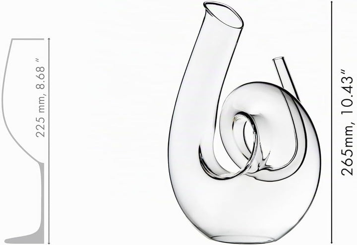 Riedel 2011/04 S1 2011/04/S1 Dekanter, Kristall, farblos Lockig, Lockig