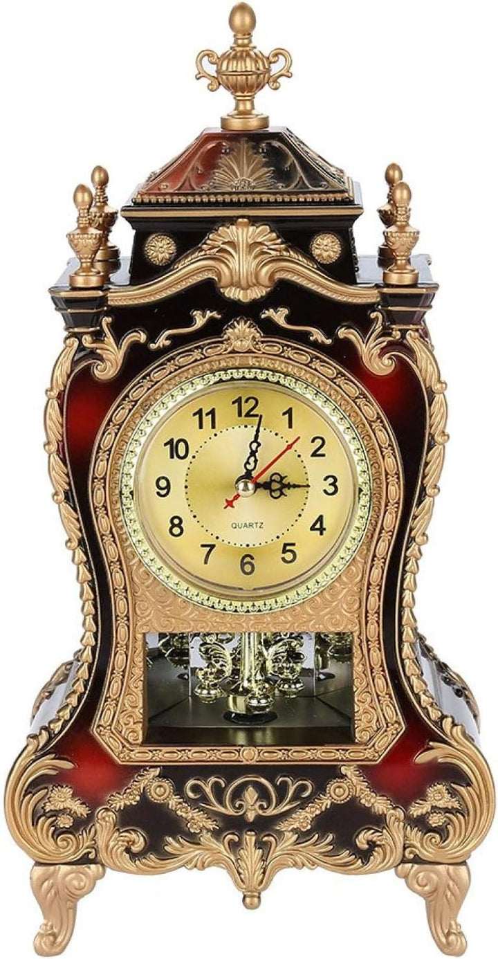 Retro Spezialuhren, Vintage klingelnder Wecker Antik Wanduhr Barocke Retro-Stil Kaminsimsuhr für Zuh