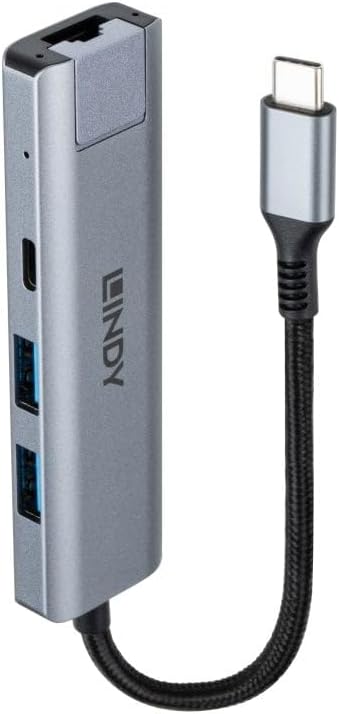 Lindy 43422 USB 3.2 Gen 2 Typ C Hub & Gigabit Ethernet Konverter