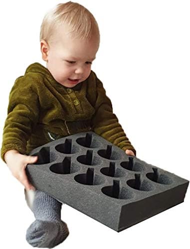 SCHAUMEX ® 1x Tassenhalter Glashalter Gläserhalter Becherhalter - Platz für 12 Stück - Schaumstoff f