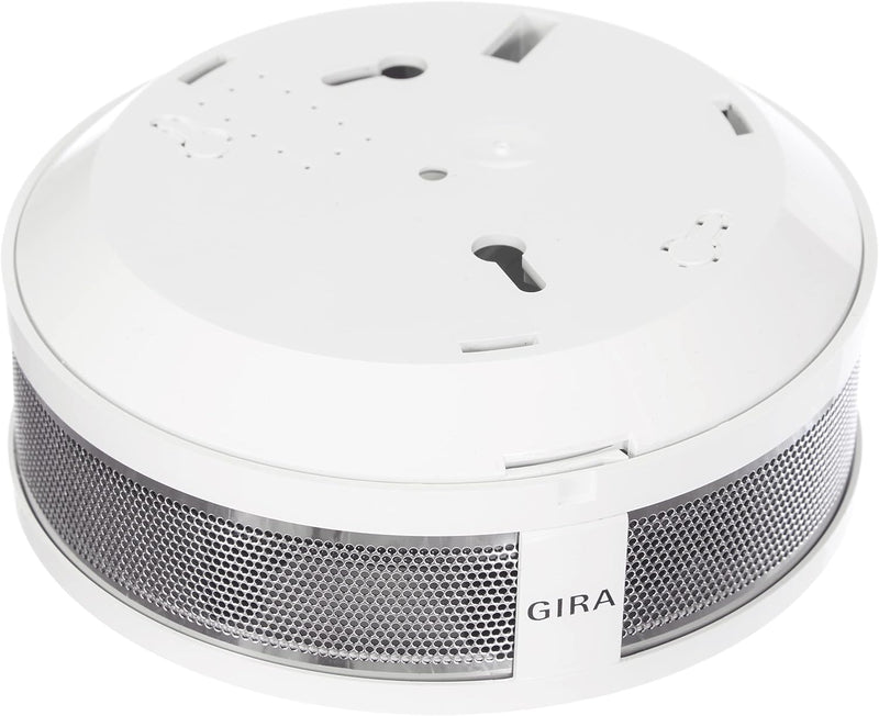 Gira Rauchwarnmelder Dual Q DIN14604, vernetzbar über Funk und Draht, reinweiss, 233602