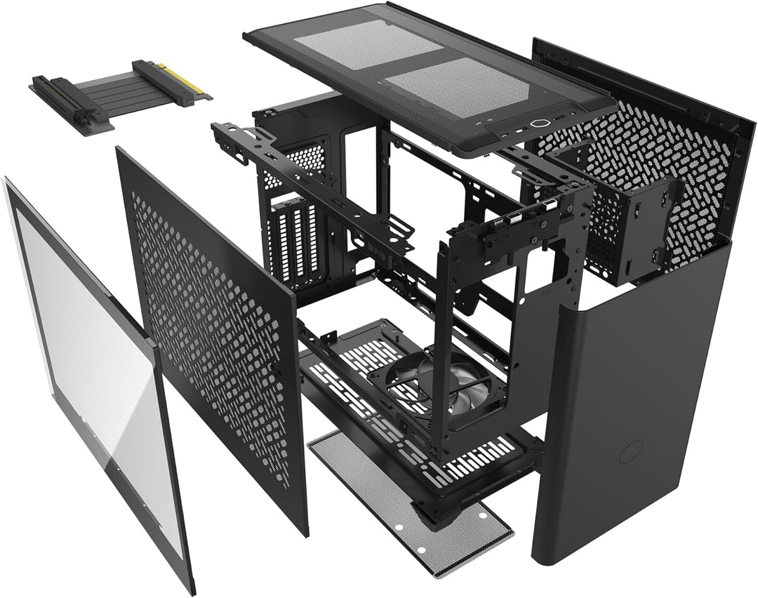 Cooler Master NR200P V2 Mini-ITX 18L PC-Gehäuse, Top-Mount 240 mm, 280 mm Flüssigkeitskühler, 356 mm