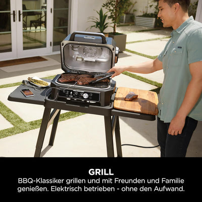 Ninja Woodfire Pro Connect XL Elektrischer BBQ Smoker Grill, App-Steuerung, digitaler Temperaturfühl