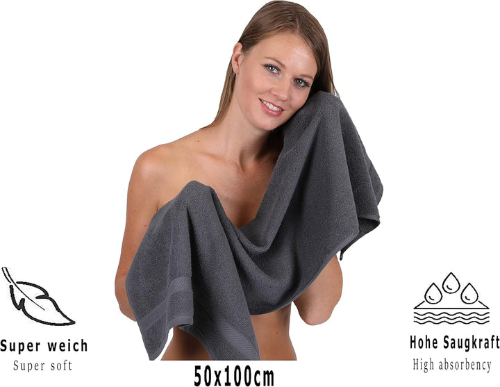 Betz Handtuch Palermo - 80 Stück Handtücher 100% Baumwolle Grösse 50 x 100 cm Hotel-Qualität Farbe a