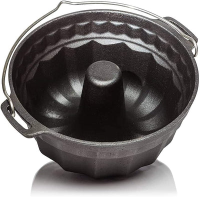 Petromax Gugelhupfform Gusseisen - Backform/Kuchenform | Tortenboden-Deckel | aus Gusseisen | sofort