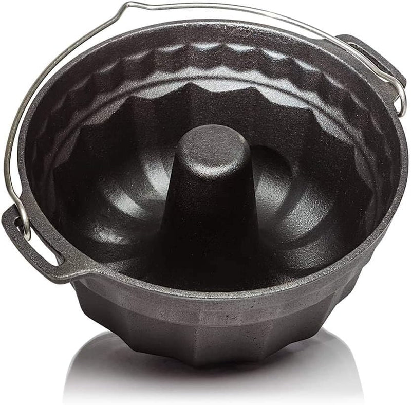 Petromax Gugelhupfform Gusseisen - Backform/Kuchenform | Tortenboden-Deckel | aus Gusseisen | sofort