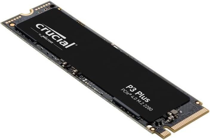 Crucial P3 Plus SSD 500GB M.2 PCIe Gen4 NVMe Interne SSD, Bis 4.700 MB/s, Kompatibel mit Laptop und