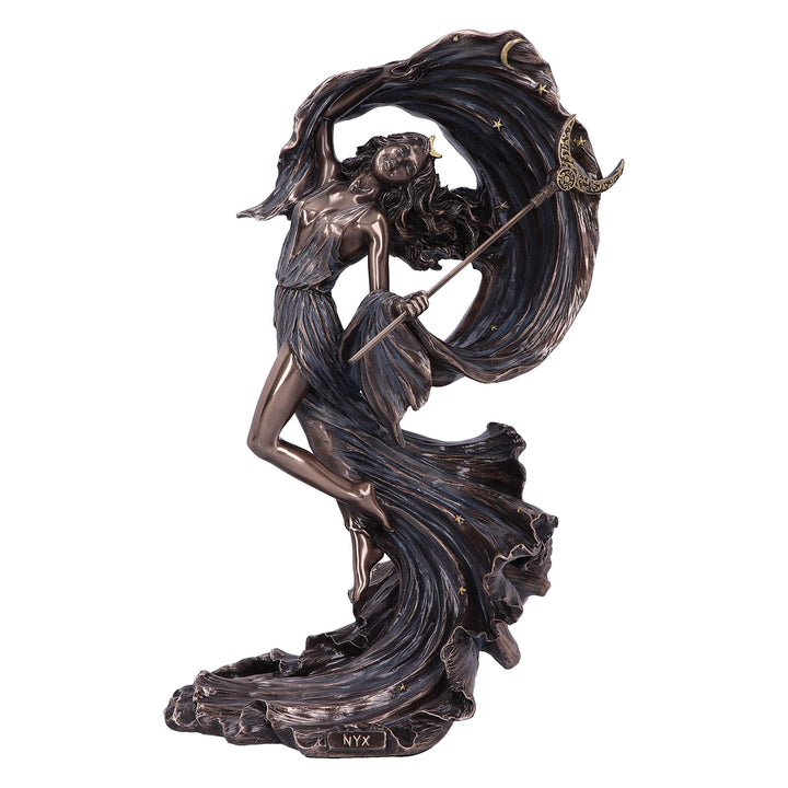 Nemesis Now Bronzefigur Nyx, griechische Göttin der Nacht, Bronze, 27.5cm