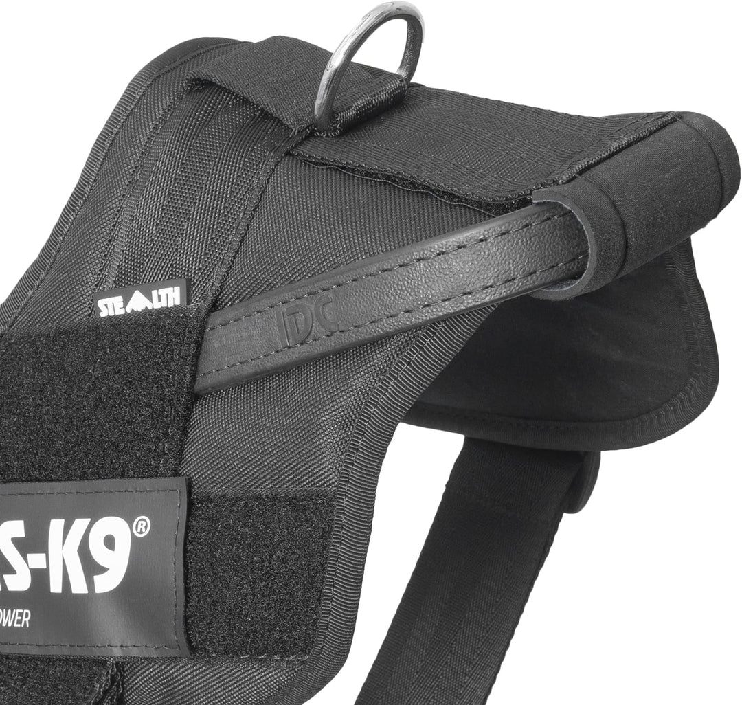 Julius-K9, 16STEALTH-P-3, IDC Stealth Powergeschirr, Grösse: 2XL/3, schwarz schwarz 2XL / 3, schwarz