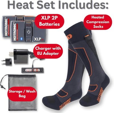 Hotronic BootDoc Heat Socks Set XLP 2P BT PFI 50 - Surround beheizbare Socken mit Akku 4400 mAh bis