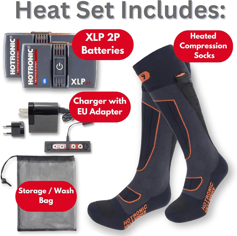 Hotronic BootDoc Heat Socks Set XLP 2P BT PFI 50 - Surround beheizbare Socken mit Akku 4400 mAh bis