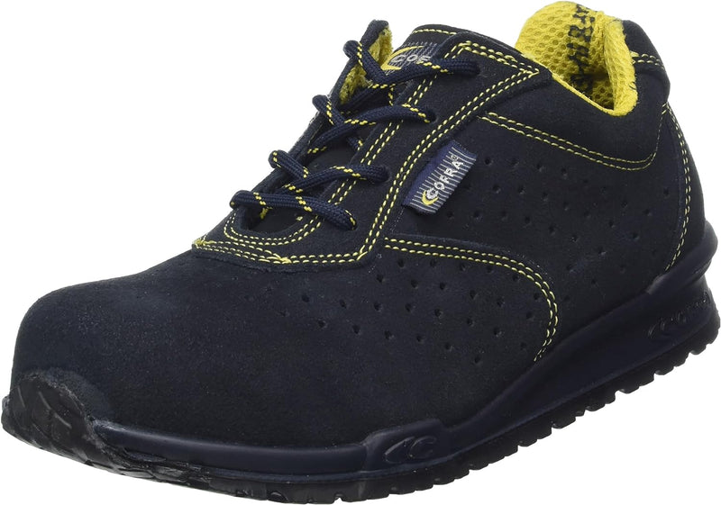 Cofra 78670-000.W42 GUERIN S1 P SRC Sicherheitsschuhe, Blau/Gelb, Grösse 42 42 EU, 42 EU