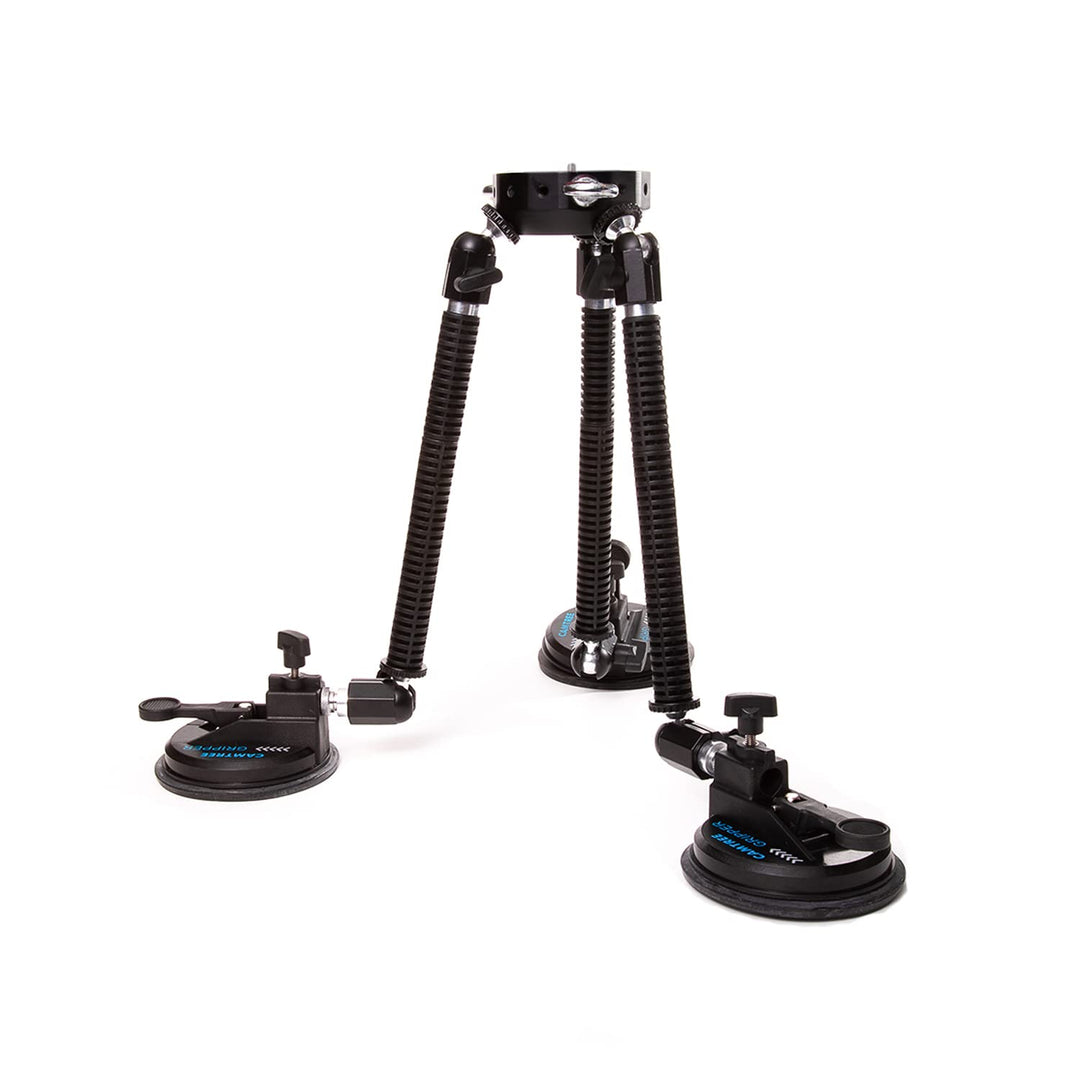 CAMTREE G-51 Professional Gripper Campod Car Mount Stabilizer - Black Triple Vacuum Suction Cup for