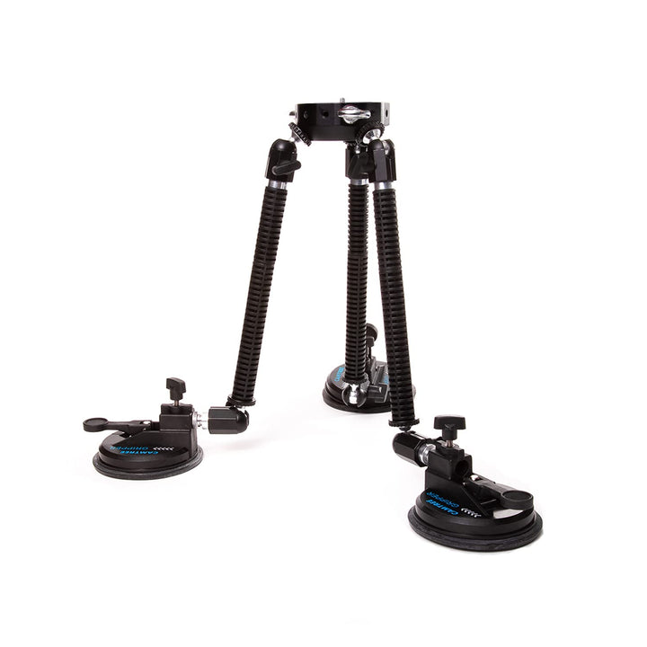 CAMTREE G-51 Professional Gripper Campod Car Mount Stabilizer - Black Triple Vacuum Suction Cup for