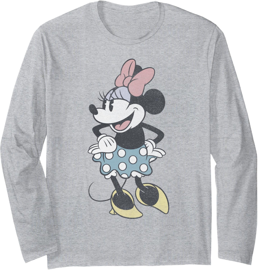 Disney Mickey & Friends Minnie Side Portrait Langarmshirt