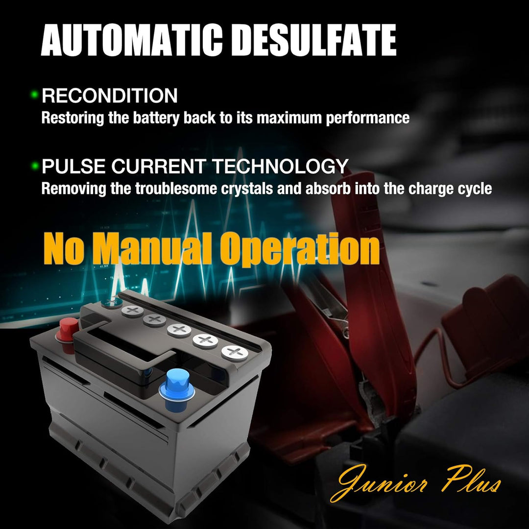 MOTOPOWER MP00205C 12V 800mA Automatisches Ladegerät/Maintainer für Autos, Motorräder, ATVs, Wohnmob