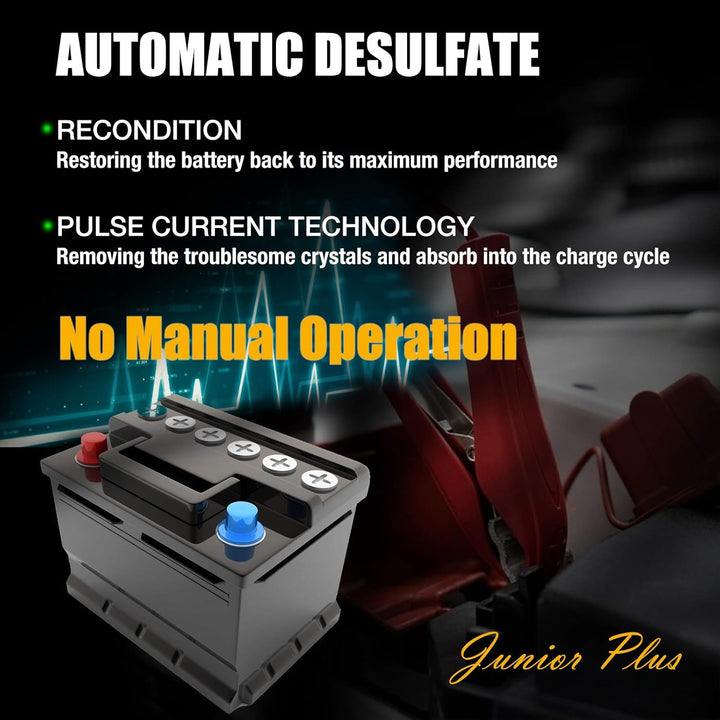 MOTOPOWER MP00205C 12V 800mA Automatisches Ladegerät/Maintainer für Autos, Motorräder, ATVs, Wohnmob