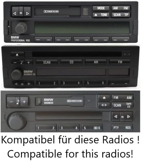 BlueMusic Bluetooth Freisprecheinrichtung Musik Adapter kompatibel für BMW E36 und Z3 mit Radio: C43