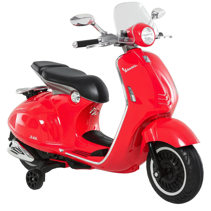 HOMCOM Elektro Kindermotorrad Elektromotorrad mit MP3, Musik, Scheinwerfer, Vor- und Rückwärtsgang,