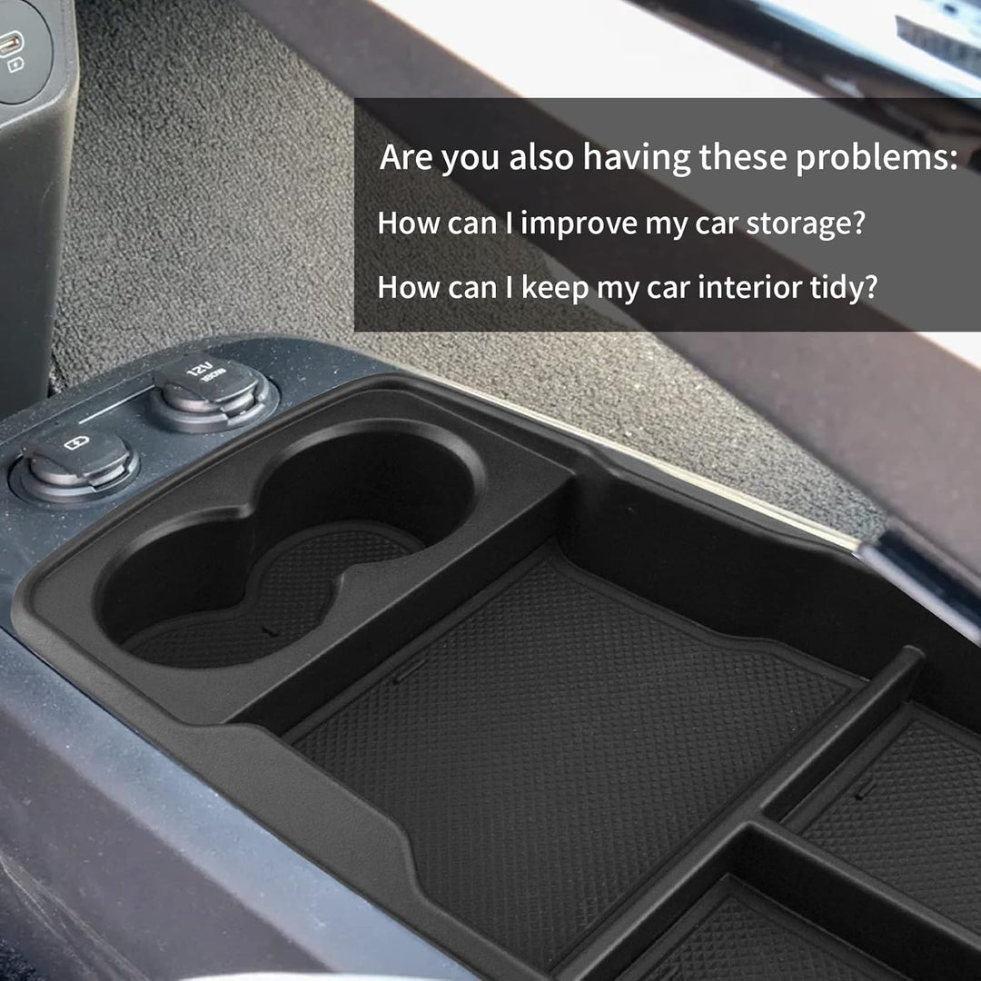 YEE PIN Aufbewahrungsbox Kompatibel mit Kia ev6 2022 2023 Mittelkonsole Organizer Tray für EV6 2023
