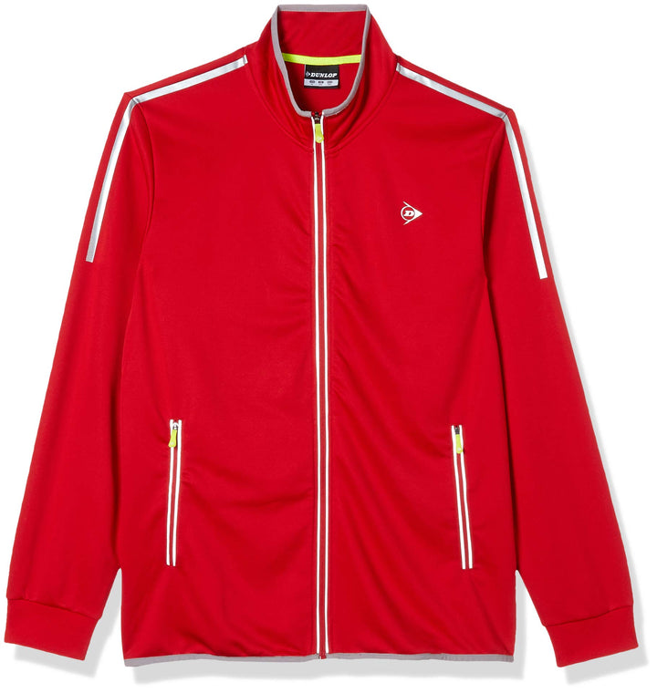 Dunlop Herren Club Line Men Knitted Jacket, Rot/Weiss, XXL